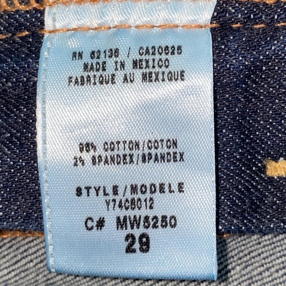 Guess Blue and Gold Straight Leg Jeans - Picture 12 of 13